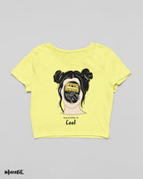 Old school is cool crop t shirts