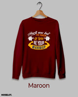 One day it'll be warm up printed sweatshirt