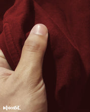 Muselot's maroon t shirt fabric