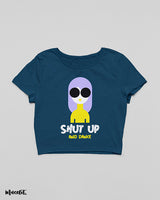 Shut up and dance crop t shirts