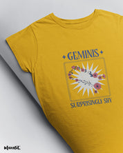 Surprisingly shy Geminis design illustration at Muselot
