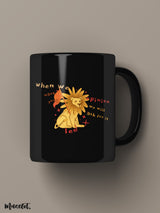 The confident leo printed mugs