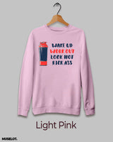 Workout routine printed sweatshirt