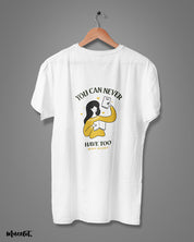 You can never have too many books design illustrated graphic t shirt in white colour for women who love books at Muselot