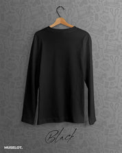 full sleeve t shirts - Full sleeve black t shirt  - MUSELOT