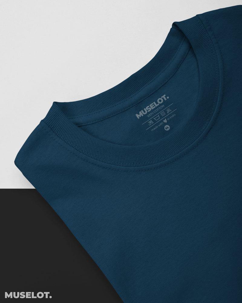 full sleeve t shirts - Full sleeve navy blue t shirt  - MUSELOT