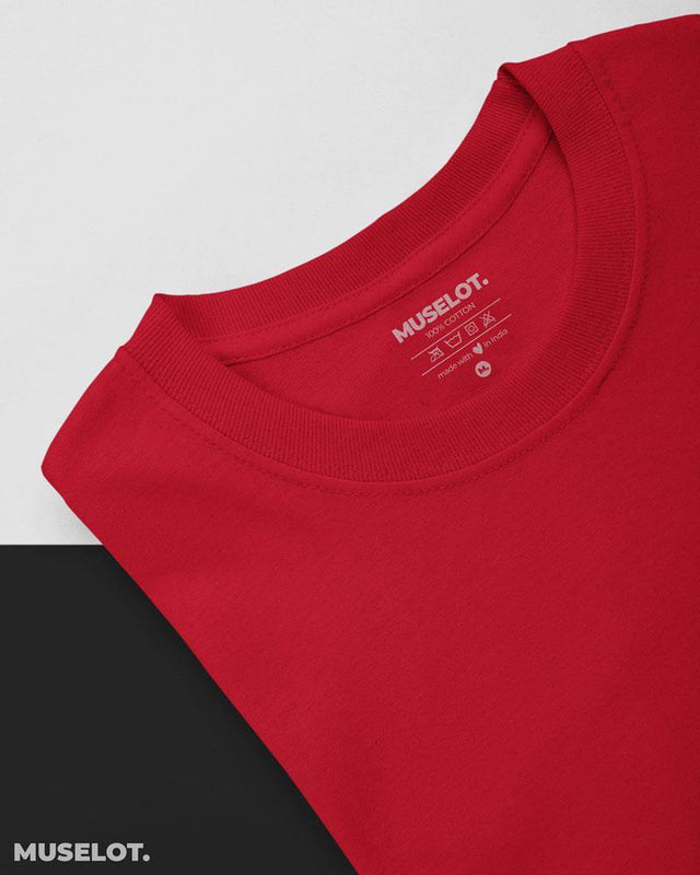 full sleeve t shirts - Full sleeves red t shirt  - MUSELOT