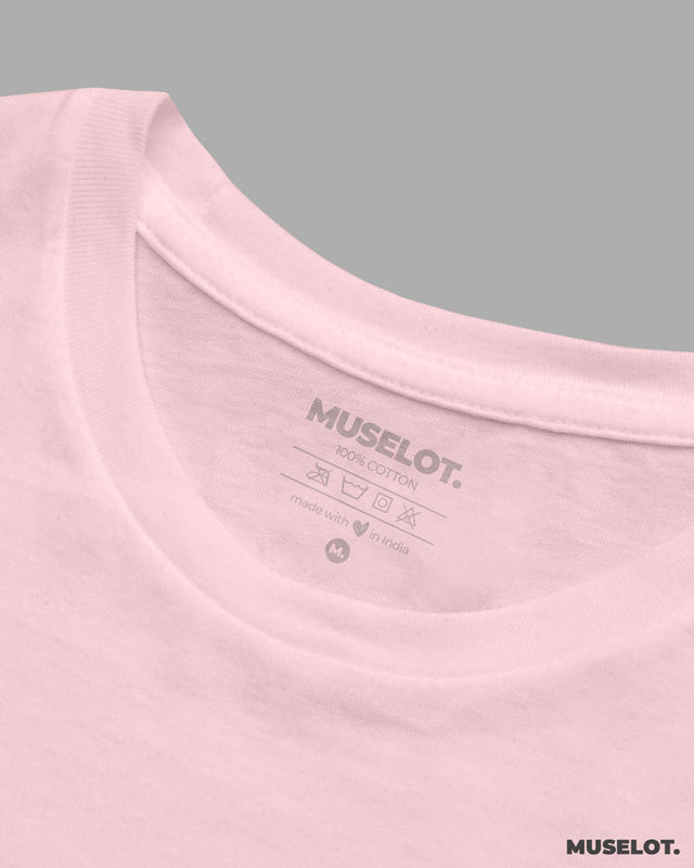 Cropped t shirt - Pink plain cropped t shirt  - MUSELOT