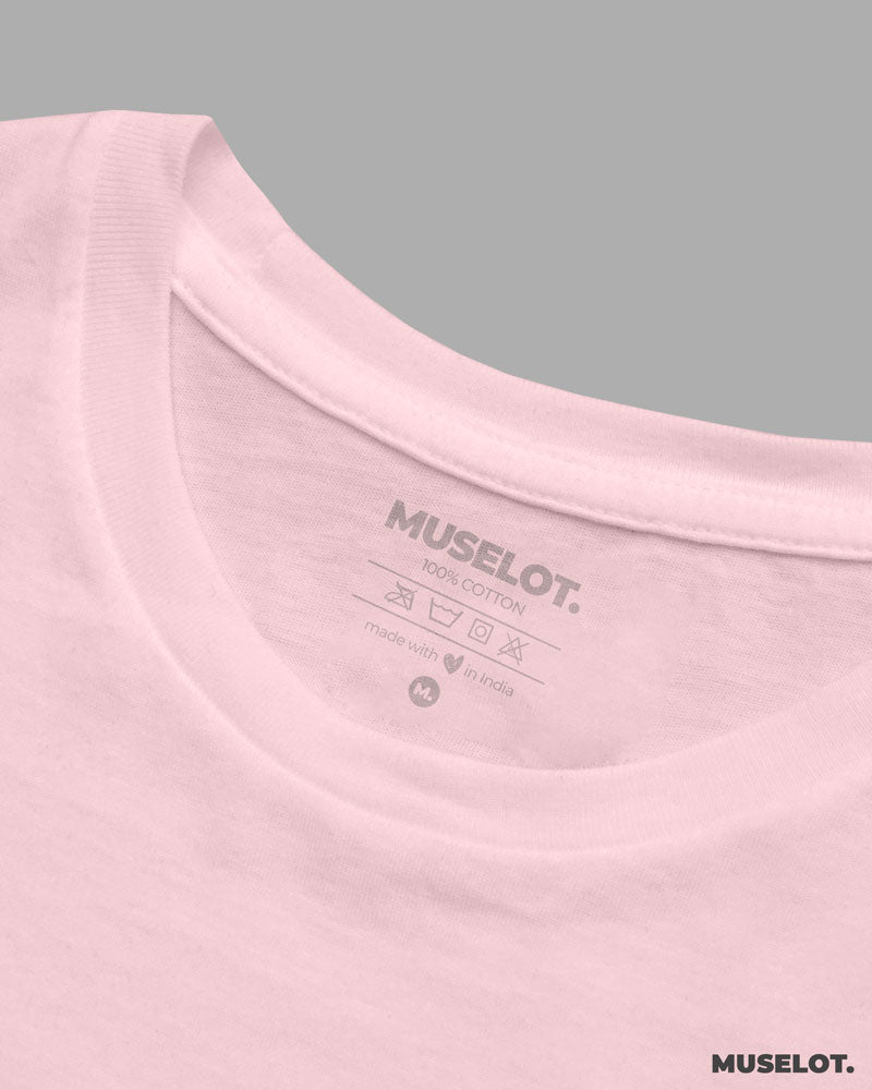 Plain mens pink t shirt