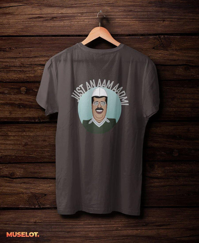 printed t shirts - Just an aam aadmi t shirt  - MUSELOT