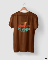 My advisor is yoga printed t shirts