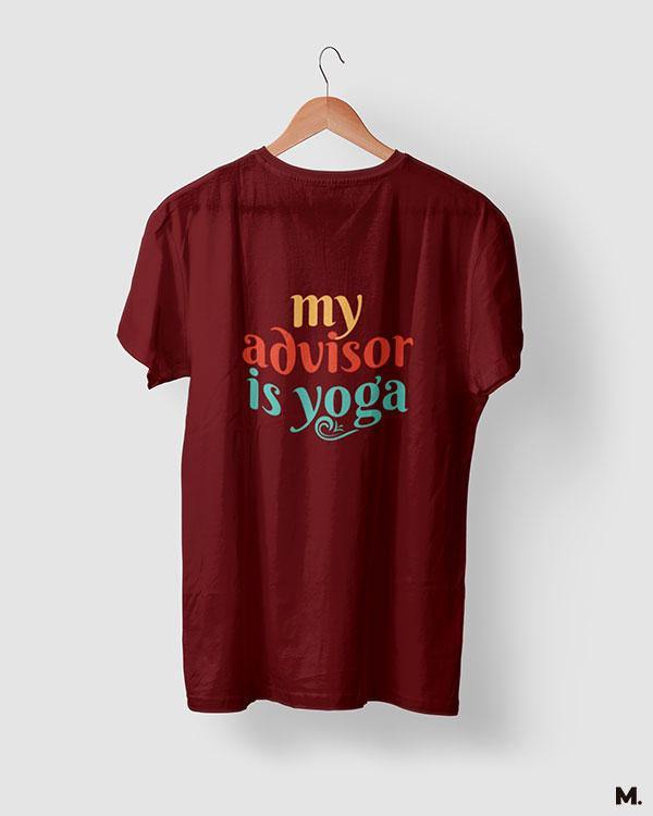 printed t shirts - My advisor is yoga  - MUSELOT