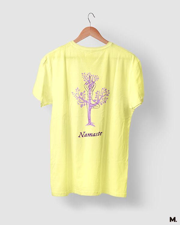printed t shirts - Namaste yoga  - MUSELOT