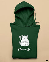 Namaste! printed hoodies
