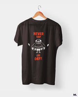 Never skip leg day printed t shirts