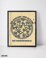 No racism, no sexism, no homophobia posters