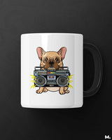 Pawsome boombox printed mugs