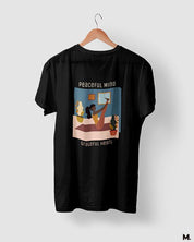 printed t shirts - Peaceful mind, grateful heart  - MUSELOT