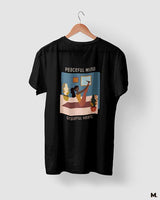 Peaceful mind, grateful heart printed t shirts