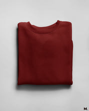 Plain unisex maroon sweatshirt - Muselot