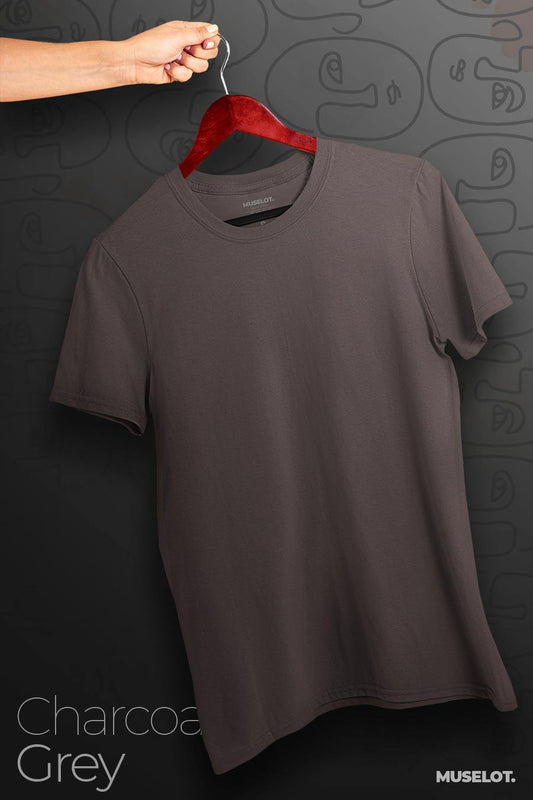 plain t shirts - Plus size t shirts (dark solid colors)  - MUSELOT