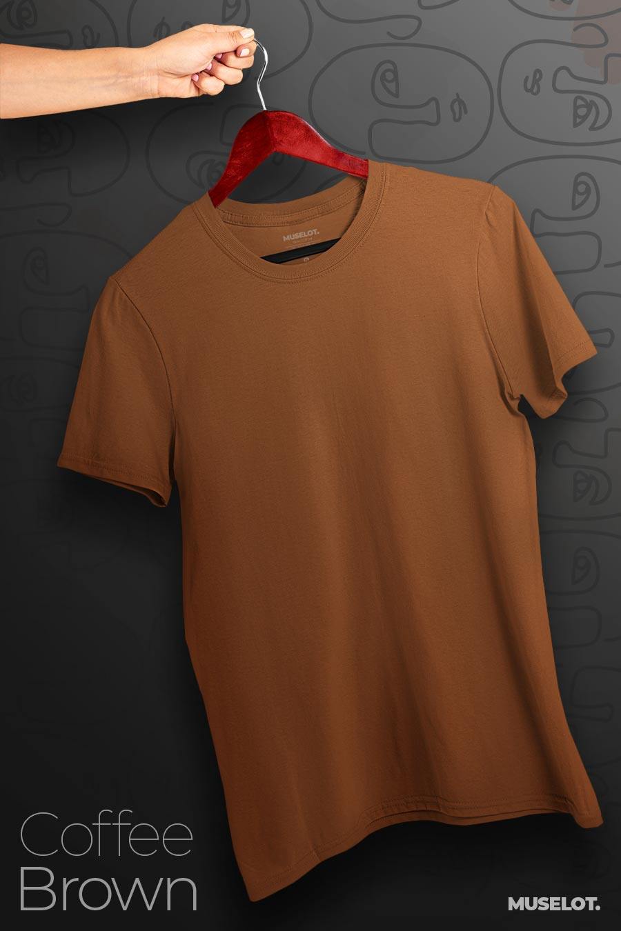 plain t shirts - Plus size t shirts (dark solid colors)  - MUSELOT