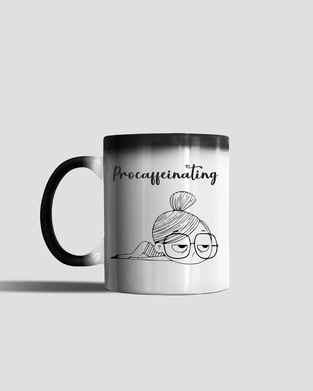 Procaffeinating printed magic coffee mugs for coffee lovers - Muselot