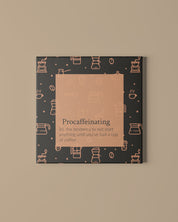 Procaffeinating printed canvas for coffee lovers - Muselot