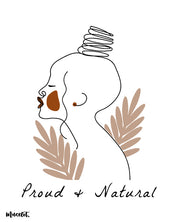 Proud and natural boho art poster of a confident woman - Muselot