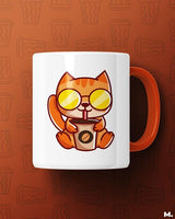 Purrfect Coffee printed mugs