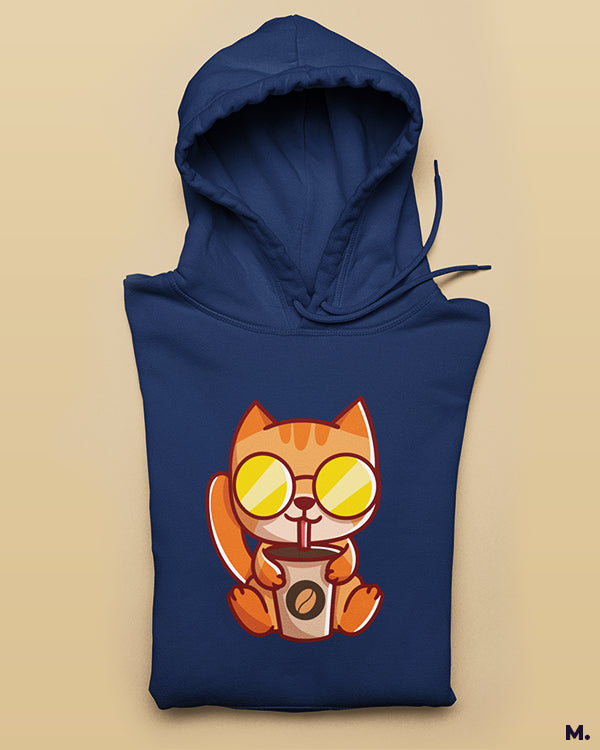 The purrfect coffee printed hoodies