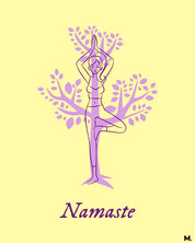 printed t shirts - Namaste yoga - MUSELOT