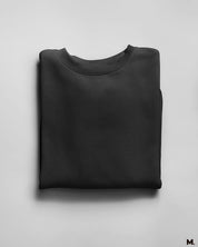 Plain black sweatshirts for men and women - Muselot