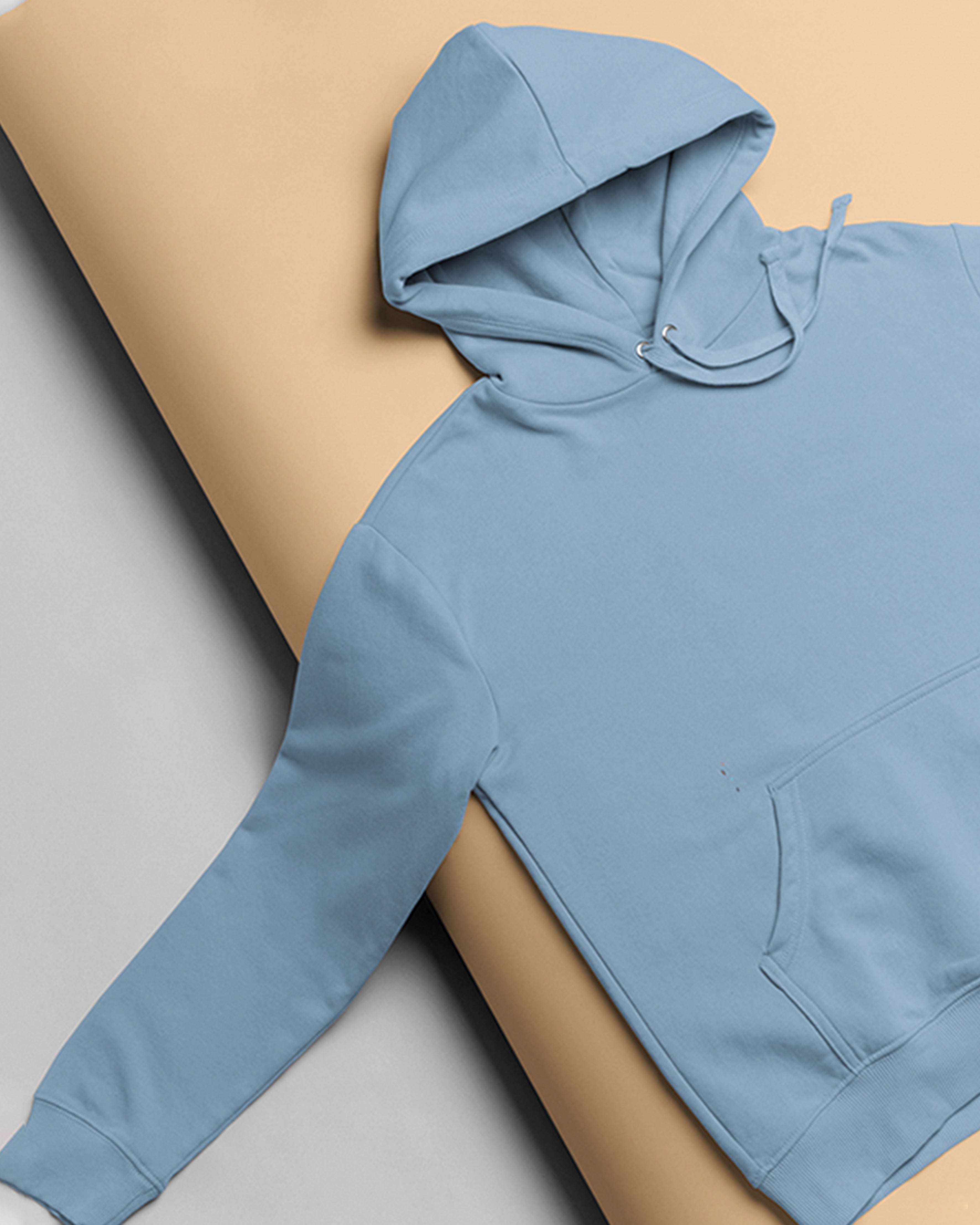 Subtle blue plain hoodies unisex - Muselot