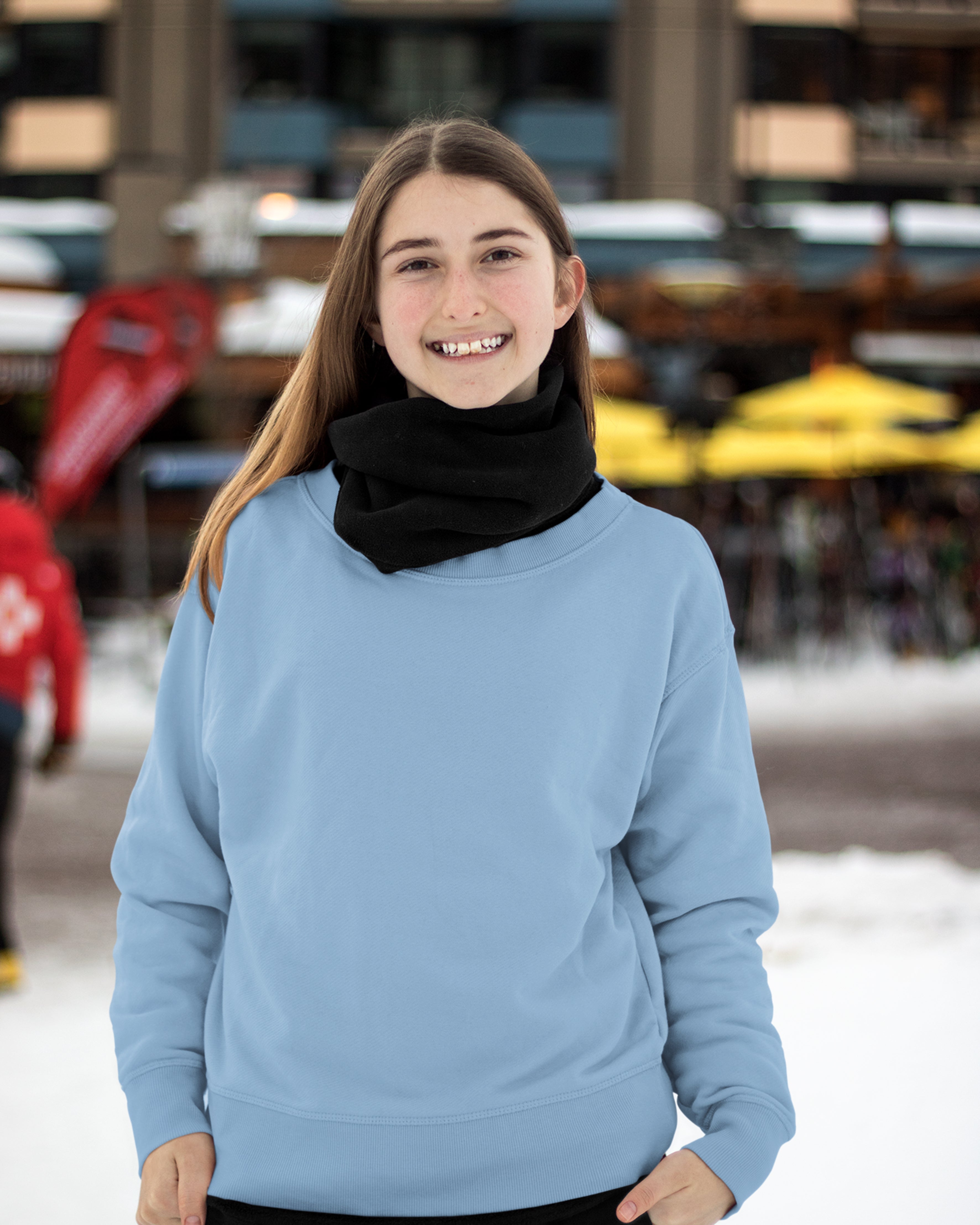 Plain blue sweatshirts for men and women - Muselot