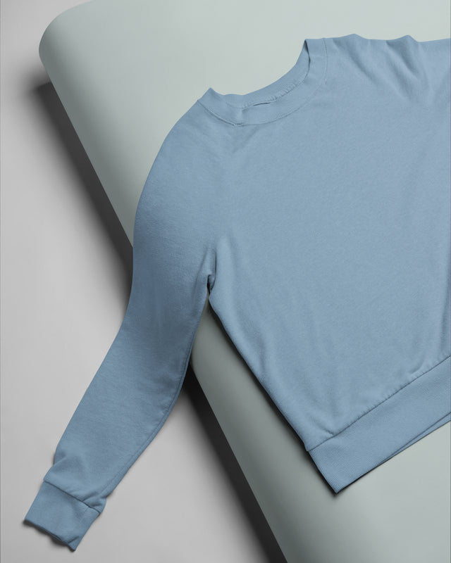 Plain blue sweatshirts for men and women - Muselot