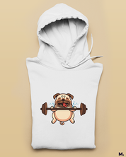 Sweat your guts out printed hoodies