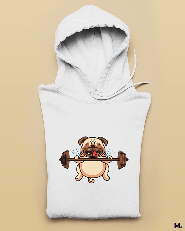 Sweat your guts out printed hoodies