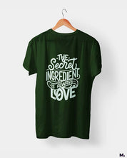 Secret ingredient is love printed t shirts