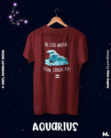 The adaptable aquarius printed t shirts