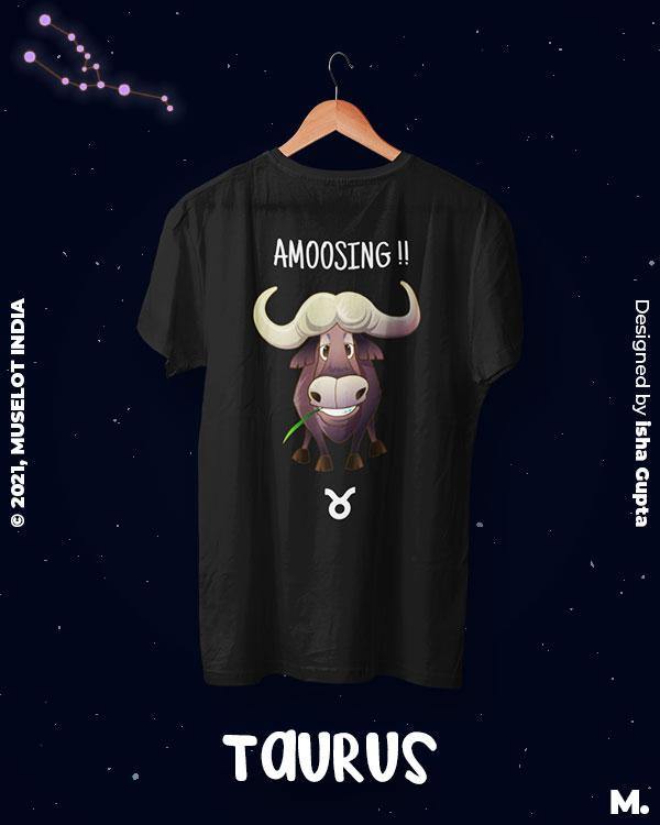 printed t shirts - The amusing taurus  - MUSELOT