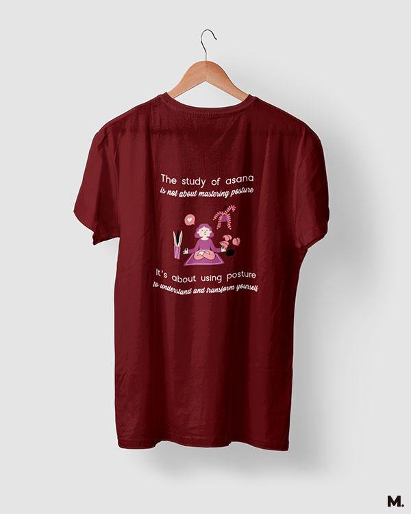 printed t shirts - Yoga to transform oneself  - MUSELOT
