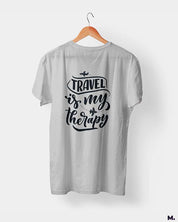Travel is my therapy printed t shirts