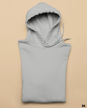 Plain melange grey hoodies for men and women online - Muselot