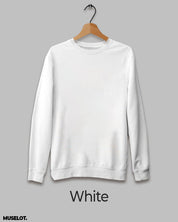 Unisex plain white sweatshirts for women and men online - Muselot