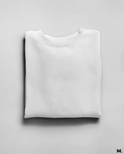 Unisex plain white sweatshirts for women and men online - Muselot