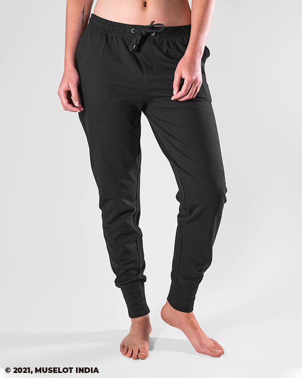 Unisex black joggers online - Muselot