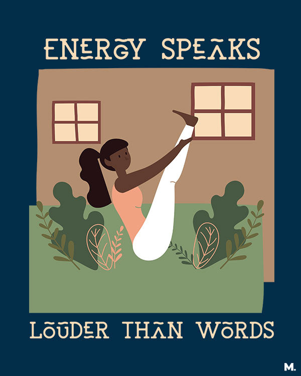 Printed hoodies - Energy speaks louder - MUSELOT