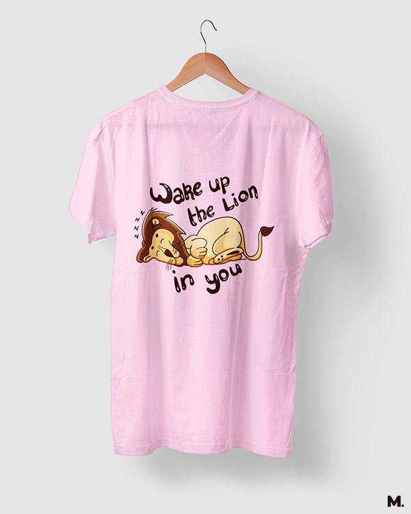 printed t shirts - Wake up the lion in you  - MUSELOT
