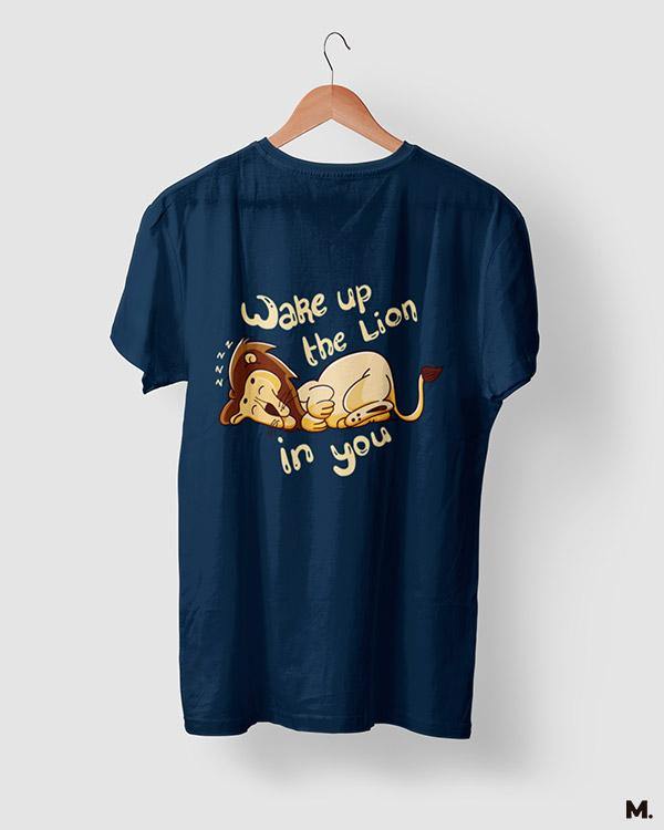 printed t shirts - Wake up the lion in you  - MUSELOT